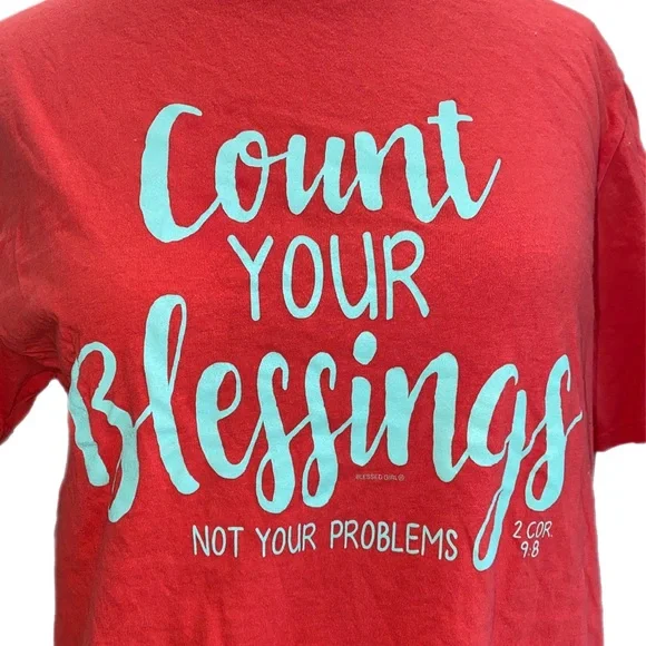 Count Your Blessings Tee size medium - Picture 2 of 2